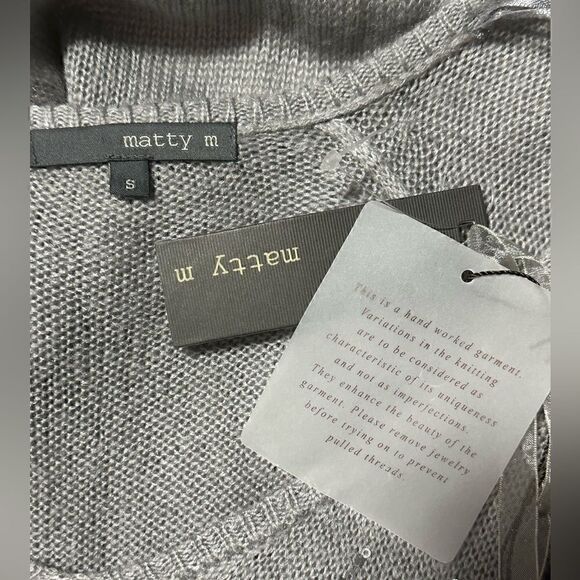 Matty M Gray Sequin Accents Long Sleeve - Picture 6 of 7